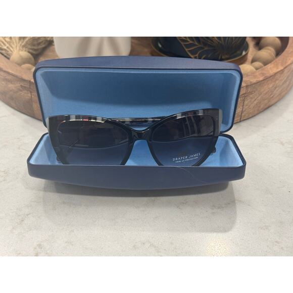 Draper James  Cat Eye Sunglasses – Black Stripe + Lenses (NWOT) DJ7045 main image 5